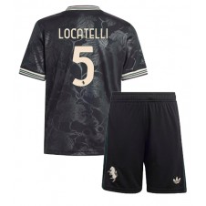 Juventus Manuel Locatelli #5 Tredjeställ Barn 2025-26 Korta ärmar (+ Korta byxor)